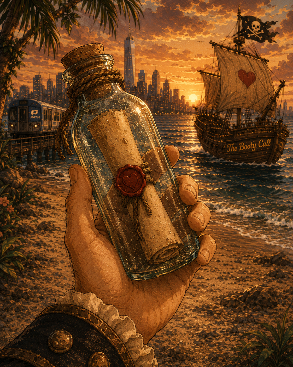 A message in a bottle