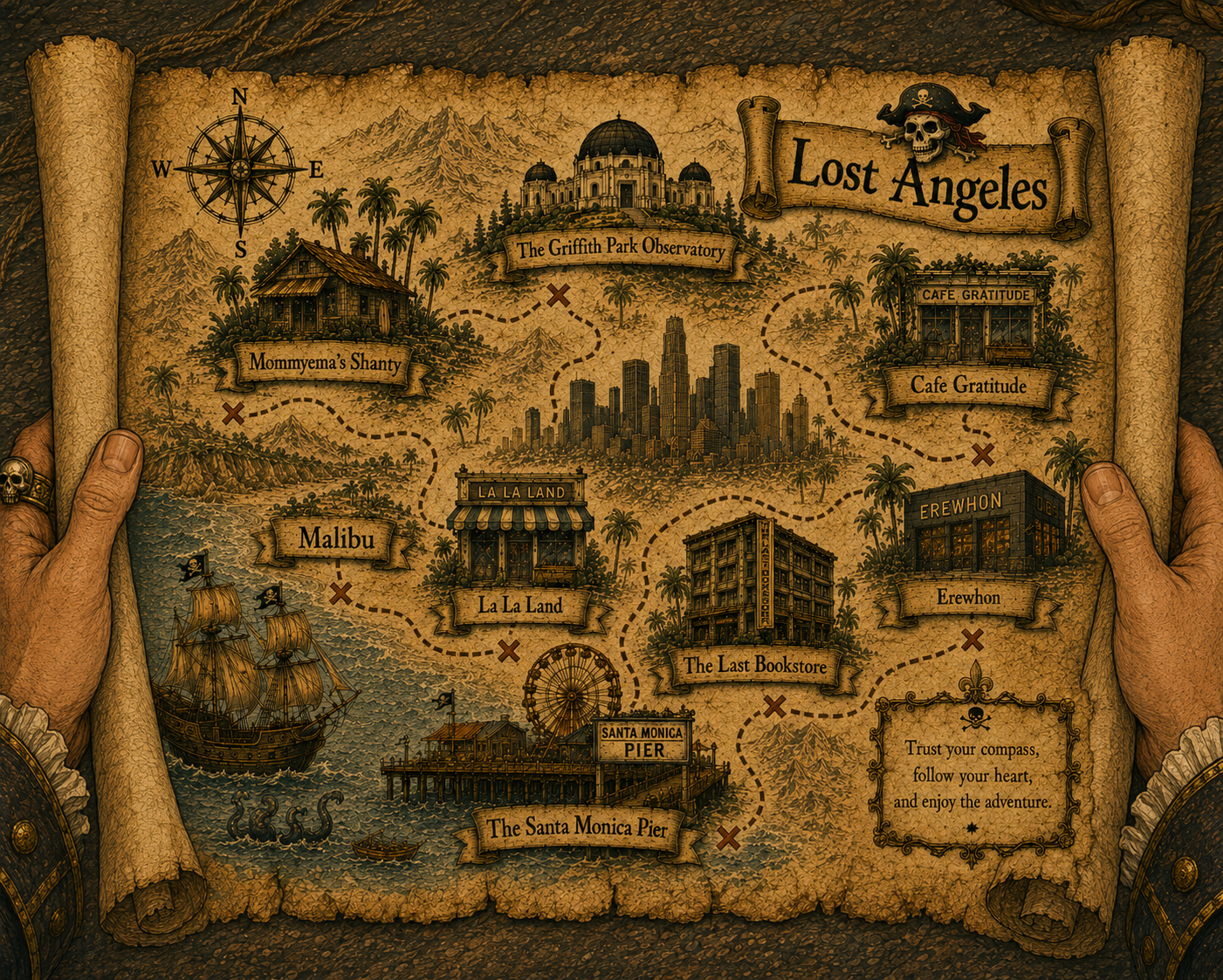 A treasure map of Lost Angeles