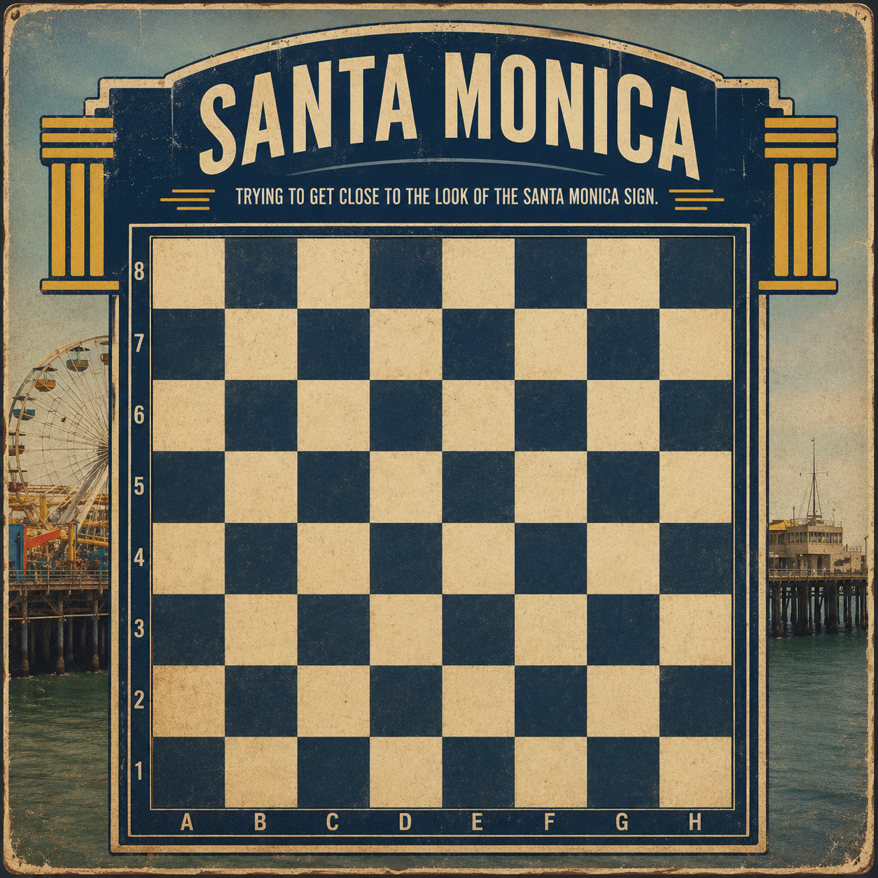 Santa Monica Chess Board